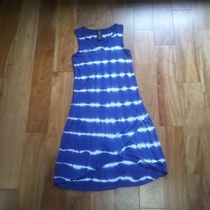 Design History dress size missy small blue tie dye